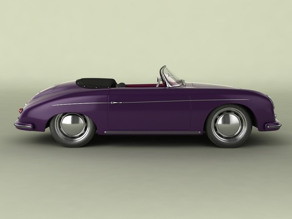3d porsche 356a speedster 1957 - Porsche 356A speedster 1957 by desmonster